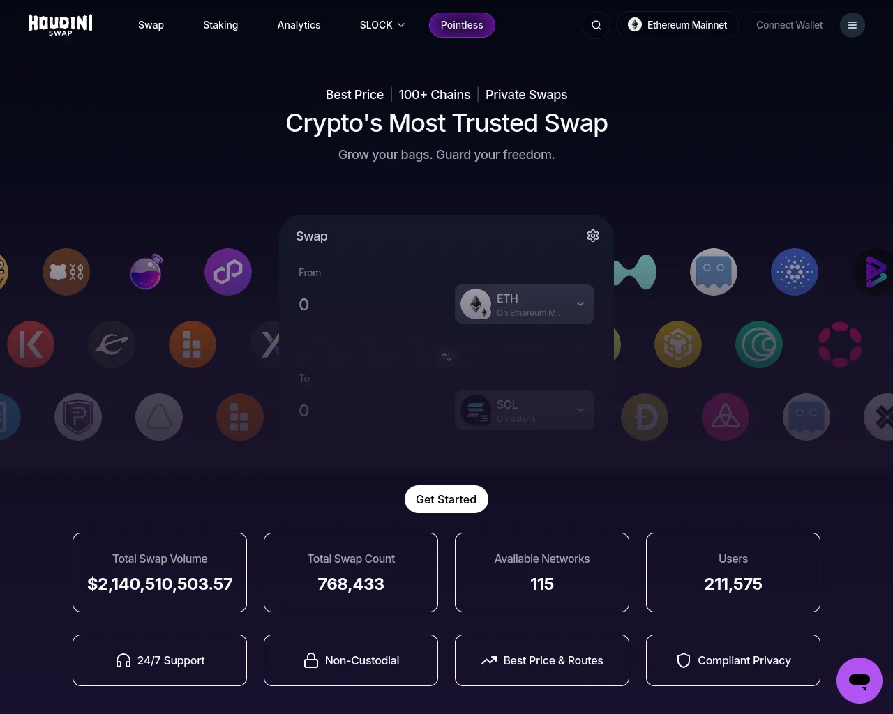 Screenshot of houdiniawap.com