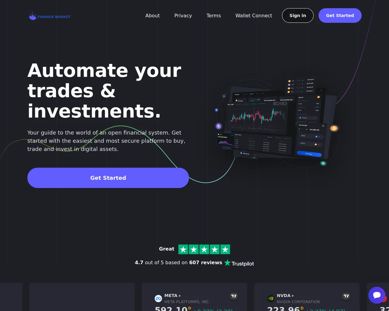 Screenshot of financemarket.info