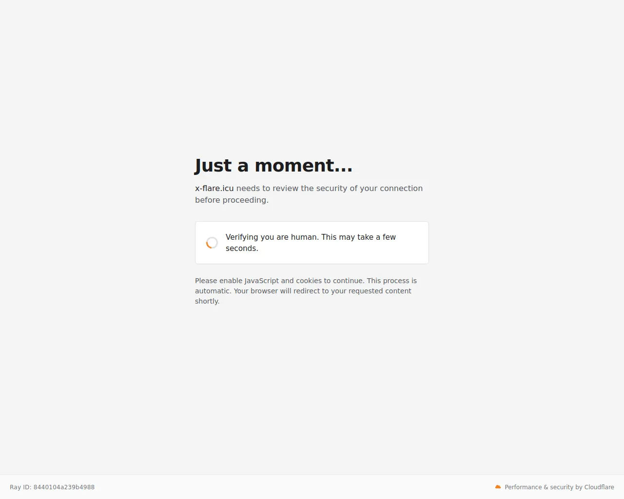 Screenshot of x-flare.icu