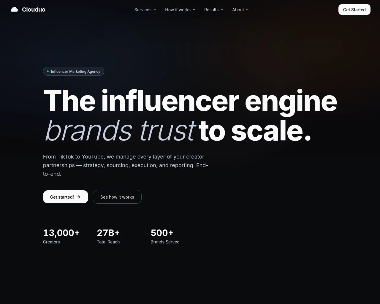 Screenshot of clouduo.co