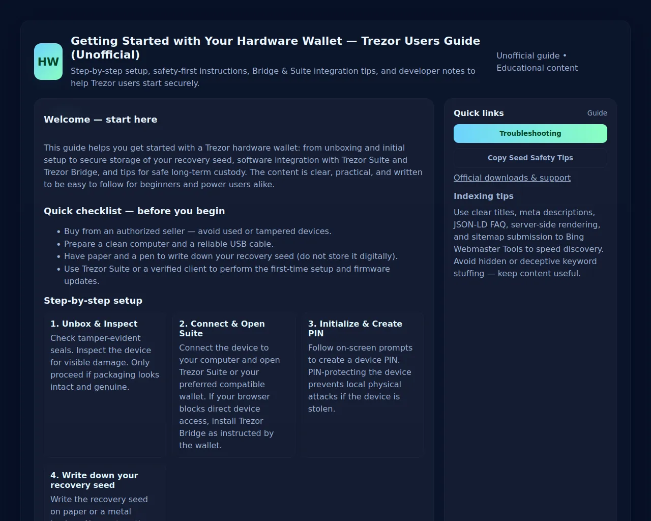 Screenshot of tarzir-started.pages.dev