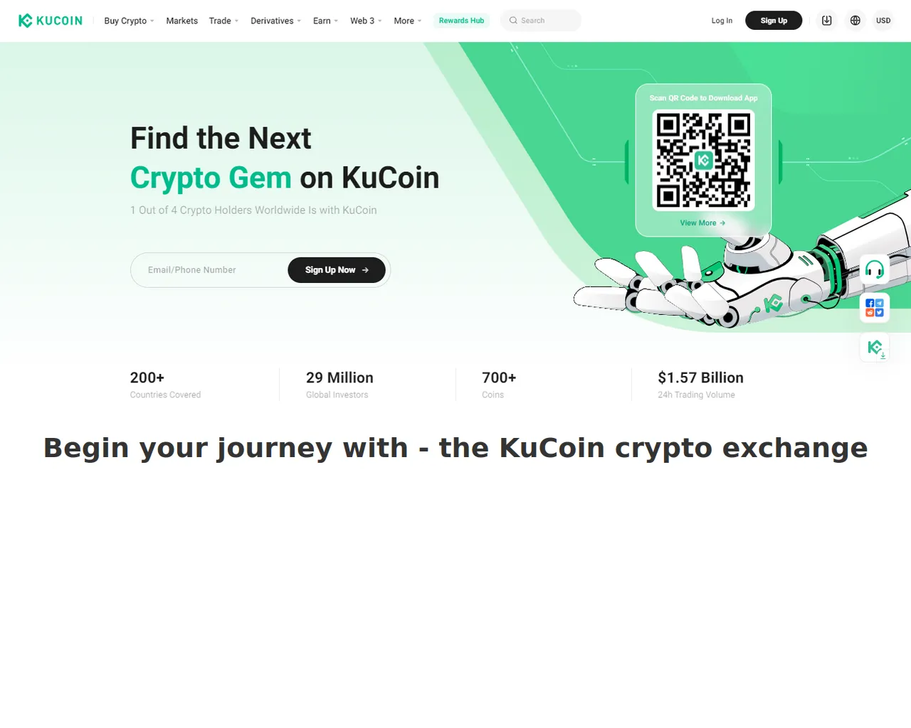 Screenshot of kucoinloghn.webflow.io