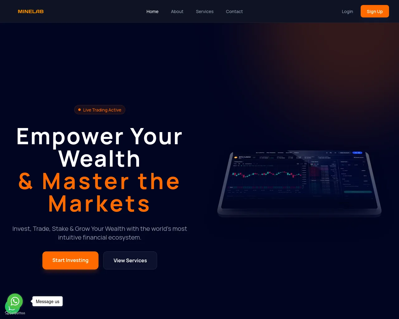 Screenshot of minelab.ltd