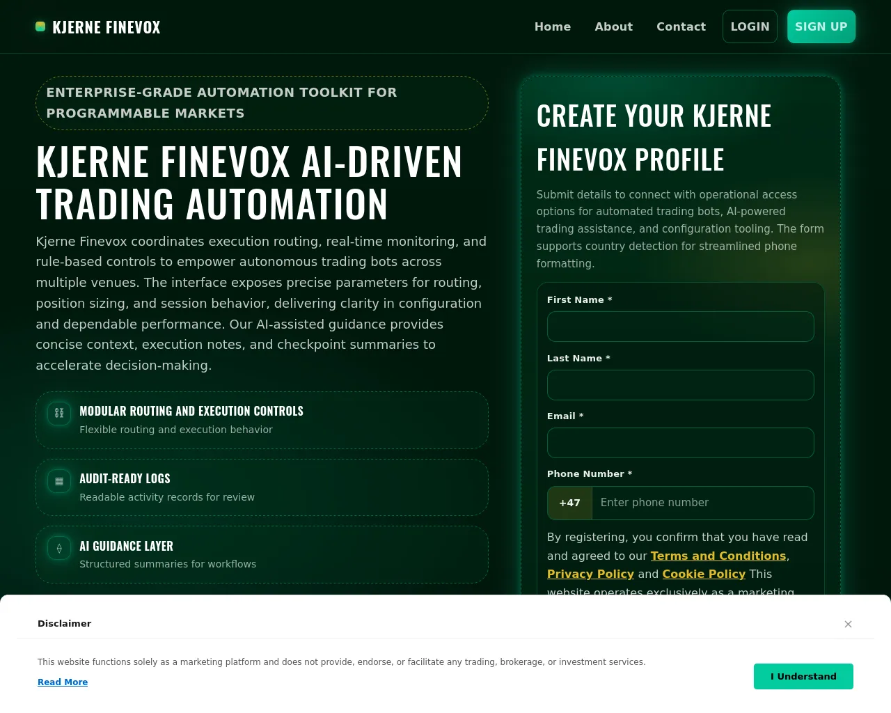 Screenshot of kjernefinevox-engine.com