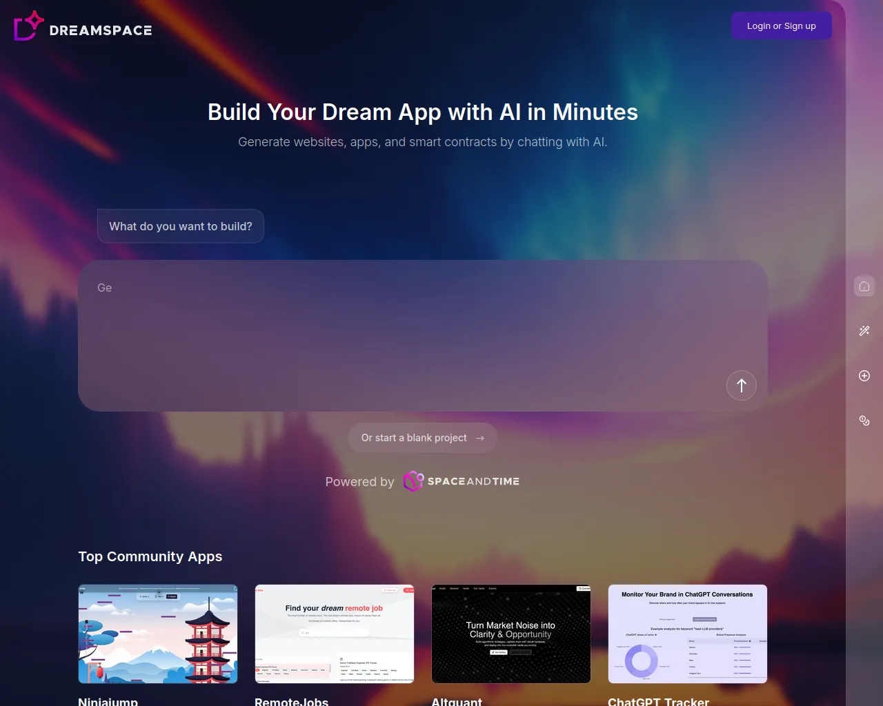 Screenshot of pancake-swap.dream.space
