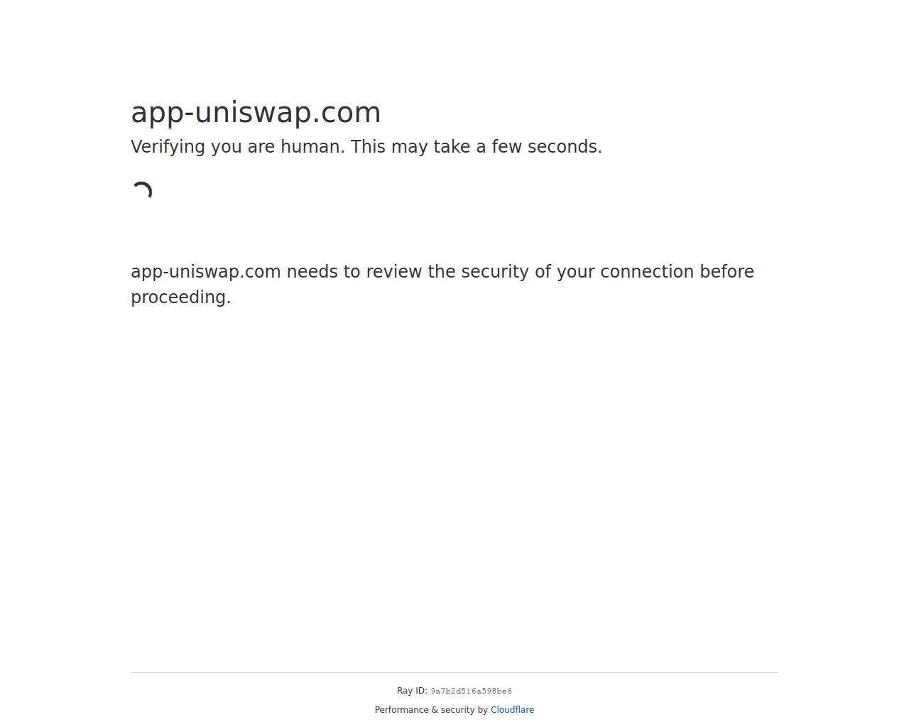 Screenshot of app-uniswap.com