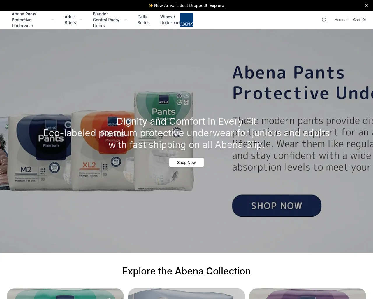 Screenshot of abenaproducts.shop