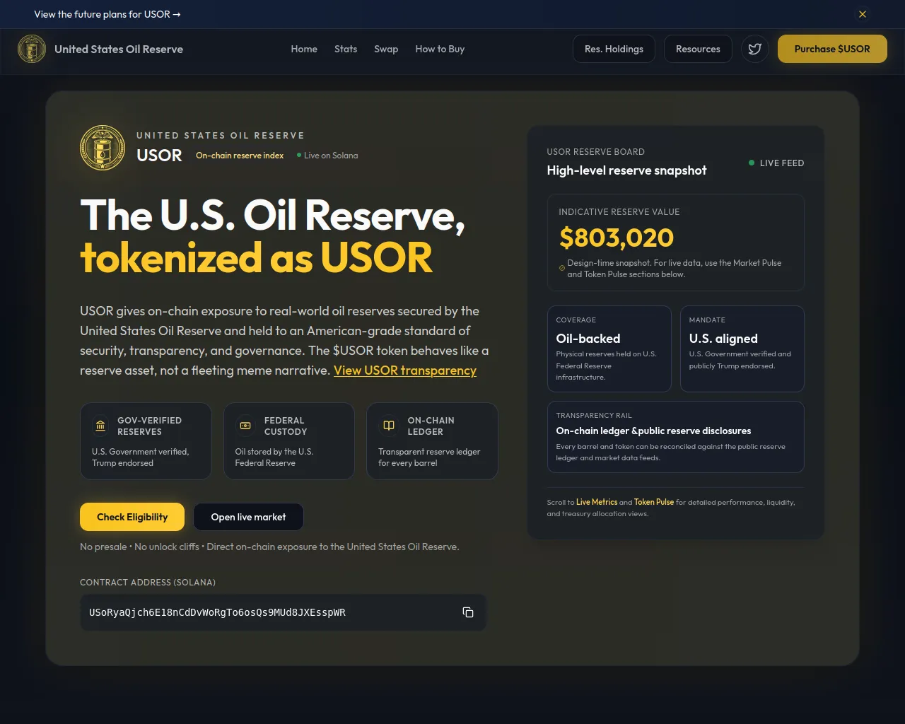 Screenshot of usorsolana.tech