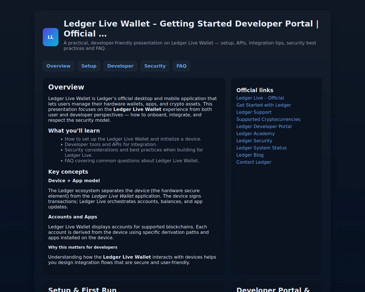 Screenshot of learn-live-io-ledgr.pages.dev