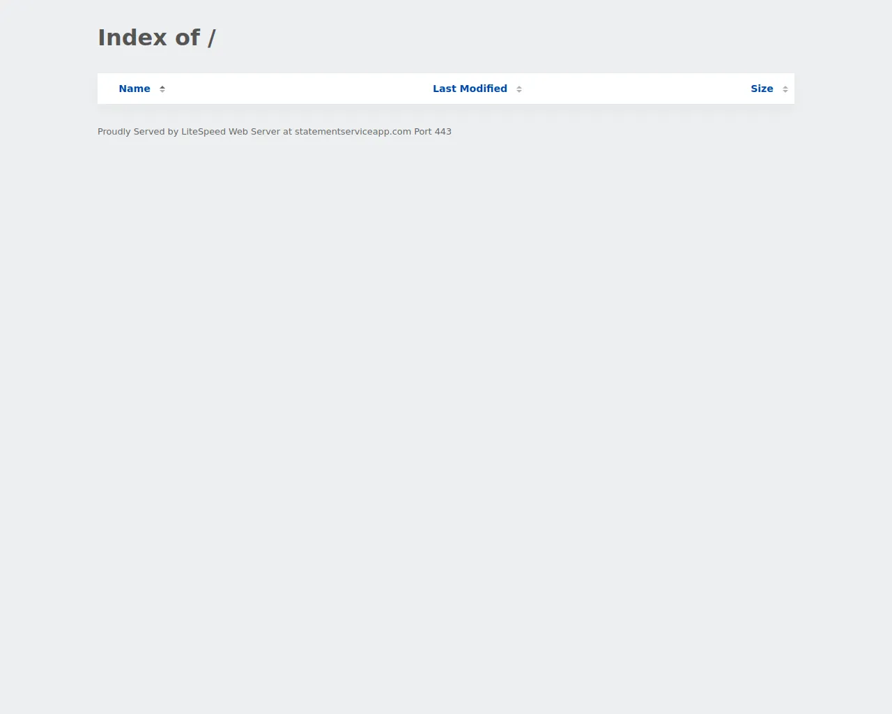 Screenshot of statementserviceapp.com