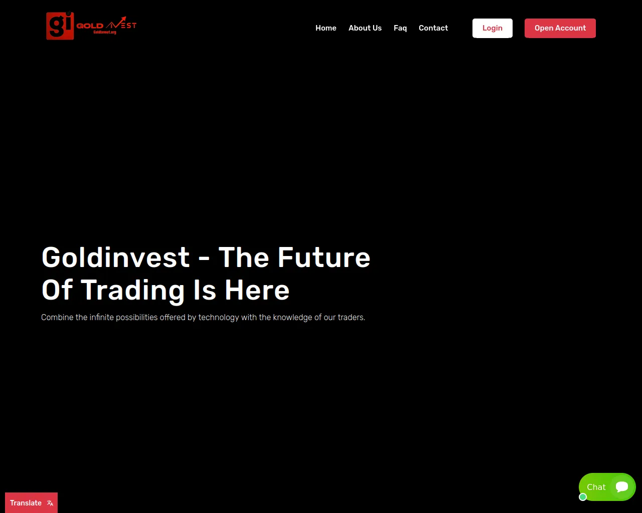 Screenshot of goldinveste.com