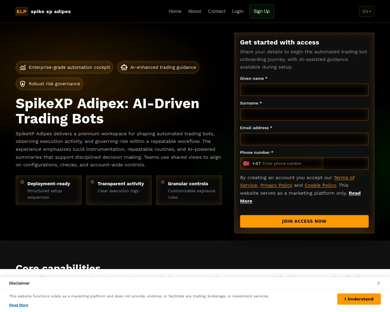 Screenshot of spikexpadipex.digital