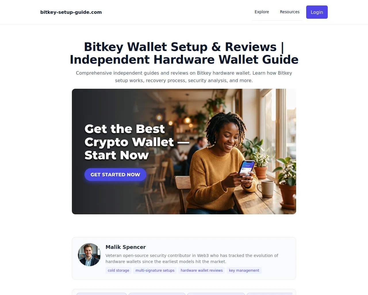 Screenshot of bitkey-setup-guide.pages.dev