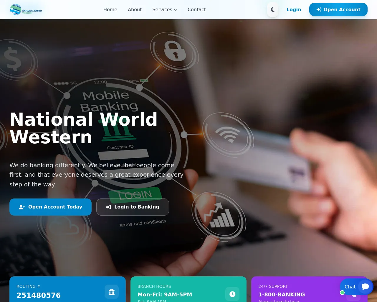 Screenshot of nationalworldwestern.com