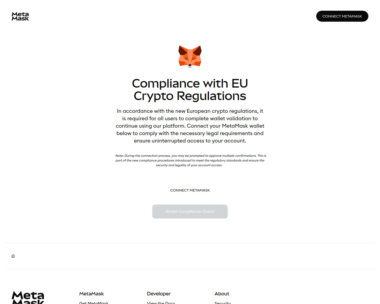 Screenshot of meta-compliance.com