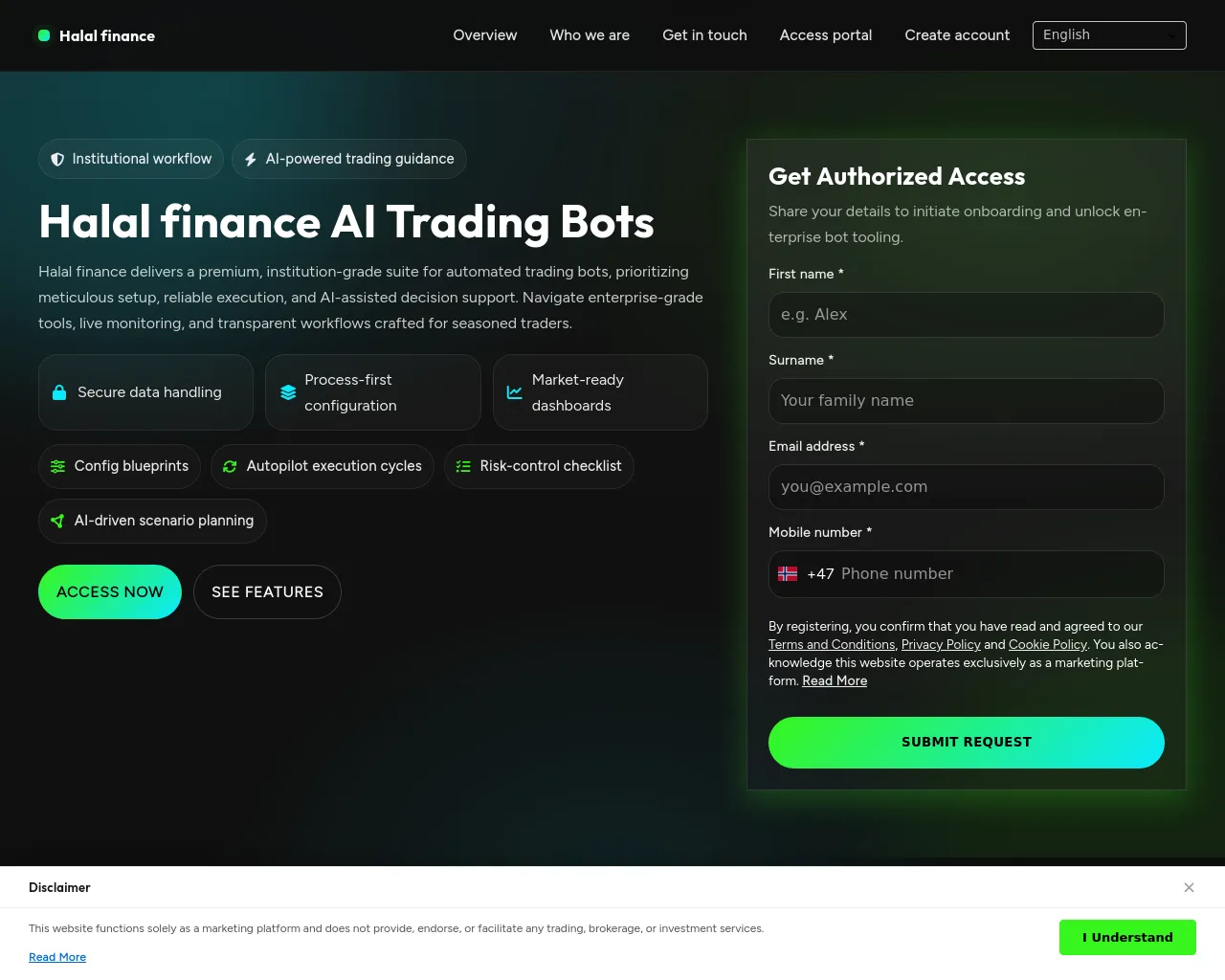 Screenshot of halalfinance.pro