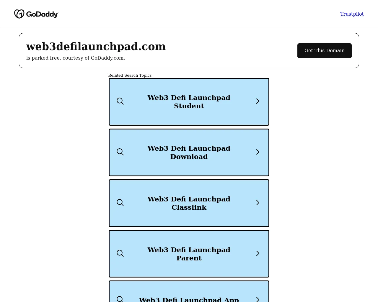 Screenshot of web3defilaunchpad.com