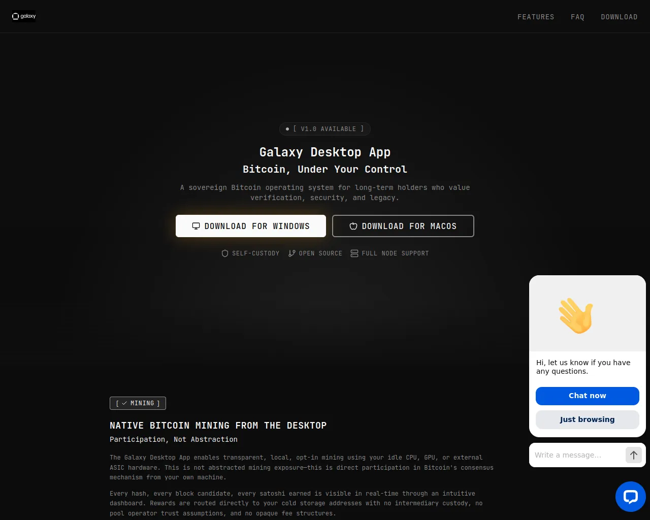 Screenshot of galaxydesktop.live