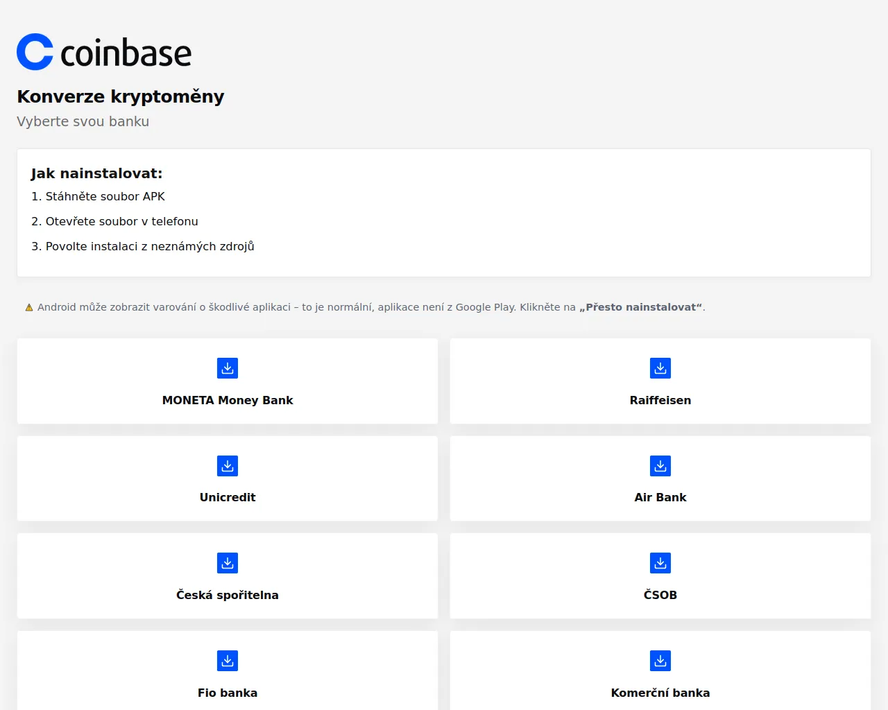 Screenshot of konverzekryptomeny.top