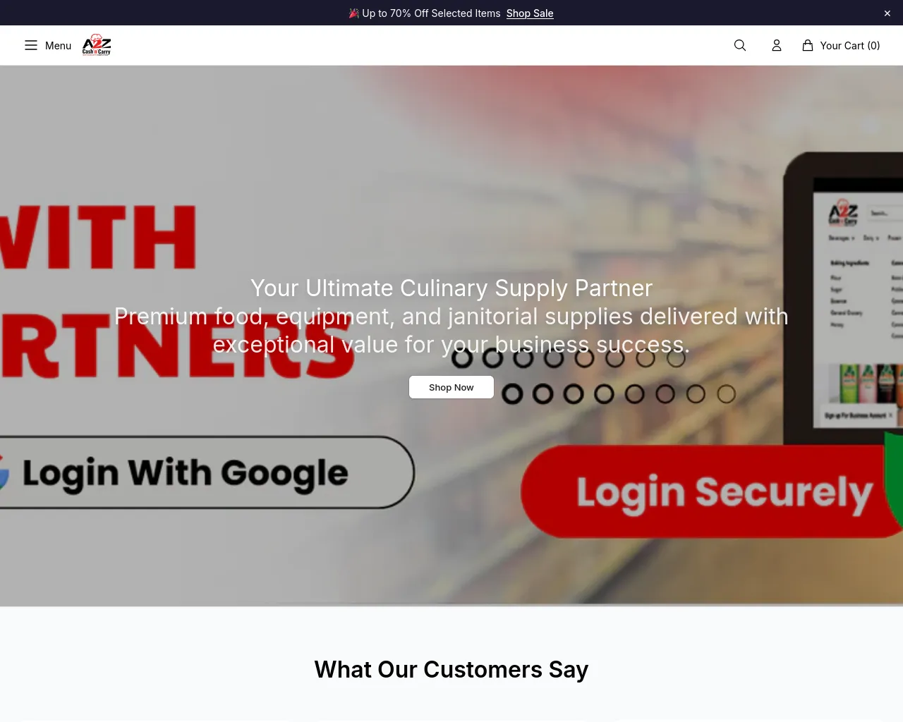 Screenshot of a2zcashncarrypantry.shop