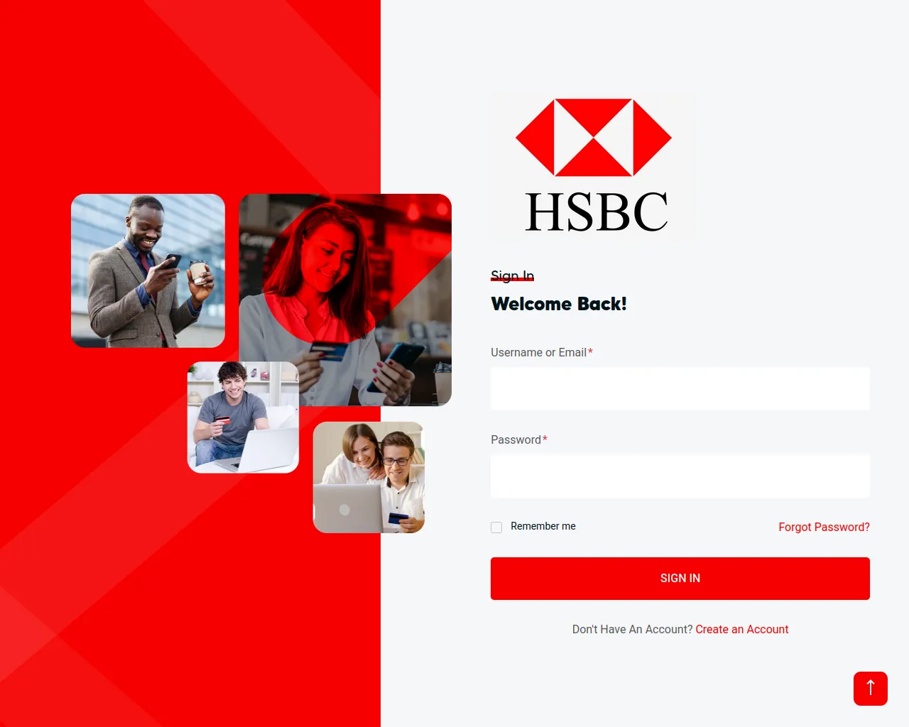 Screenshot of app.hsbcoffshorebank.com