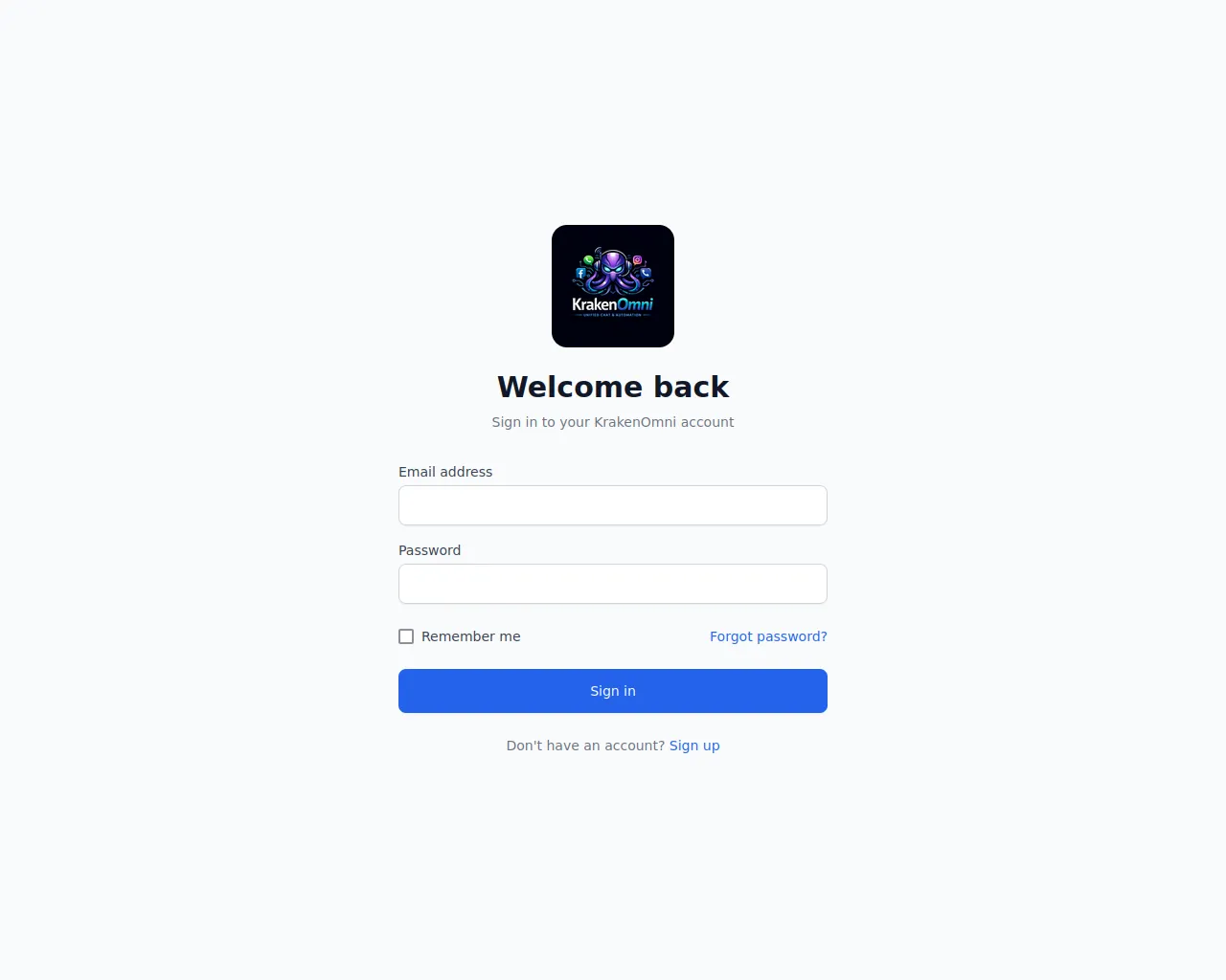 Screenshot of krakenomni.com