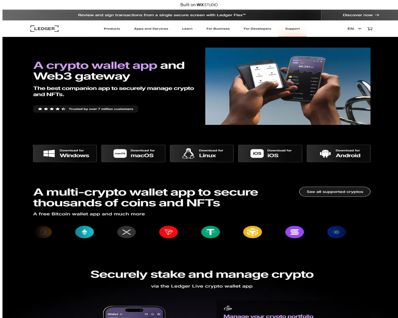 Screenshot of startsledgor.wixstudio.com