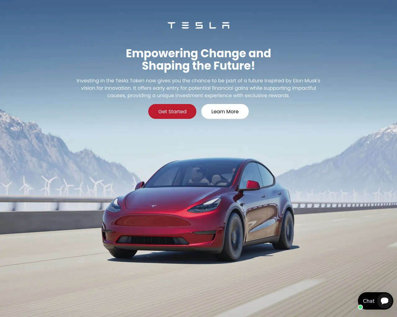 Screenshot of tesslspacex.com