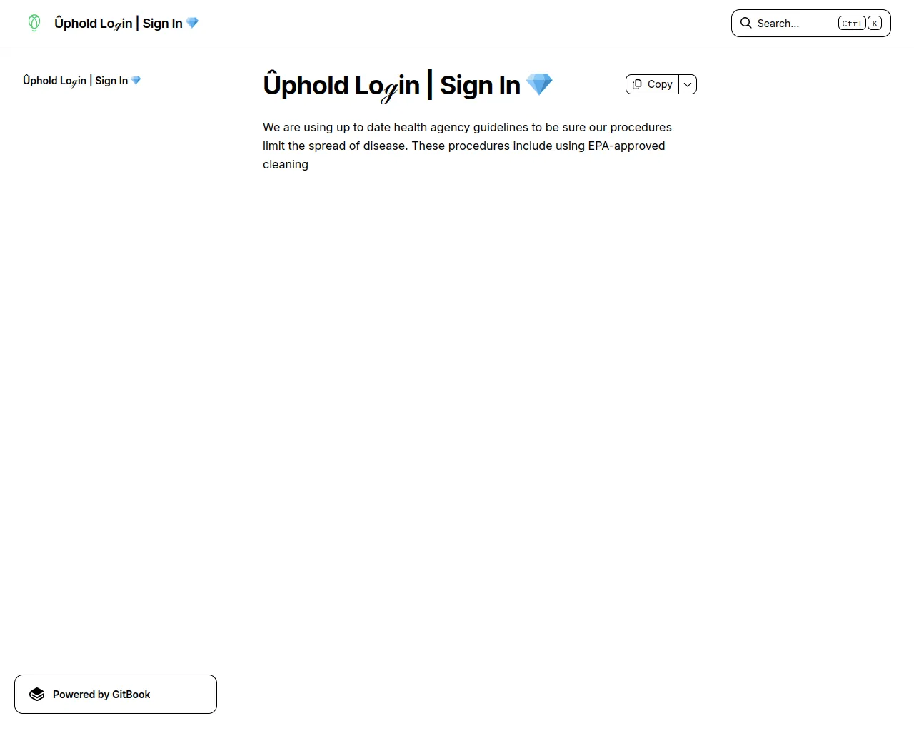 Screenshot of uppholdlogin.gitbook.io