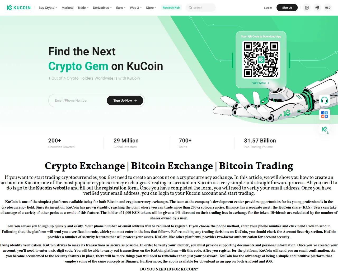 Screenshot of kucoinkinlogiell.webflow.io