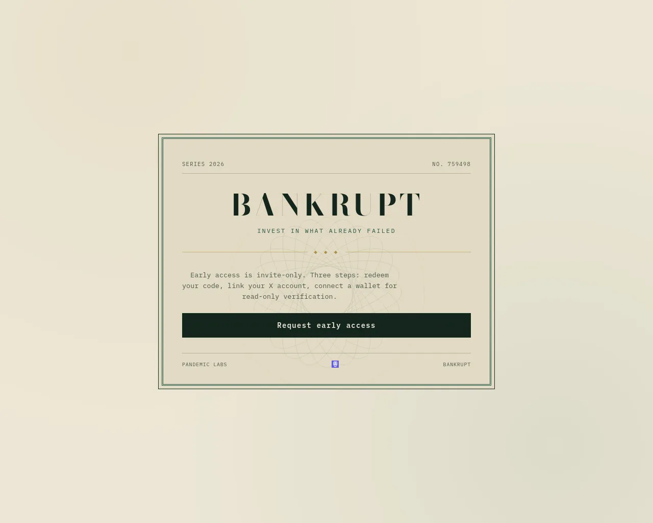 Screenshot of early-bankrupt.com
