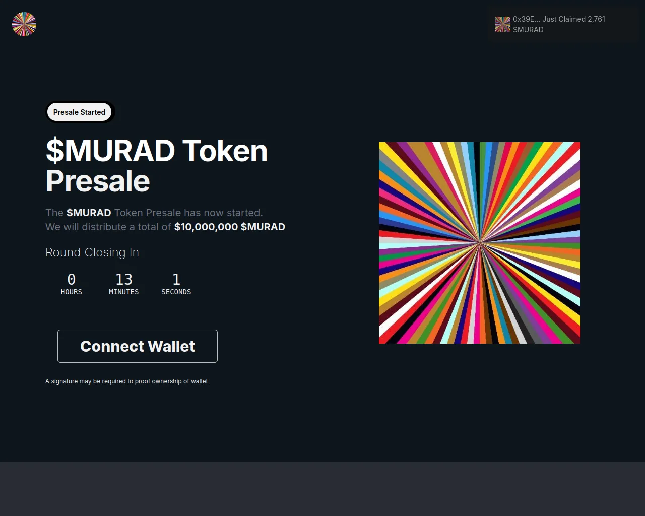 Screenshot of sale-muradcoinapp.pages.dev