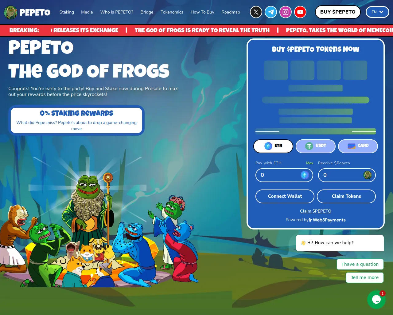 Screenshot of pepetodashboard.pages.dev