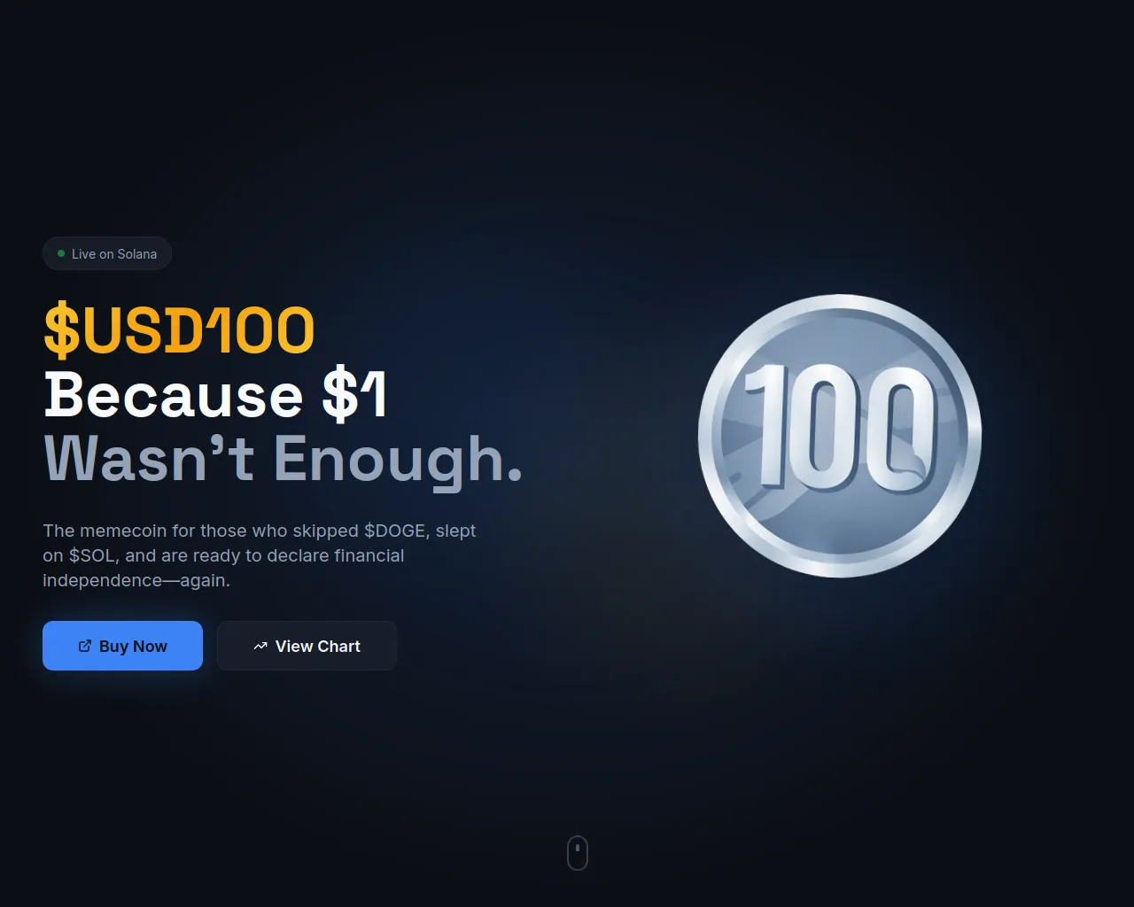 Screenshot of usd100.us