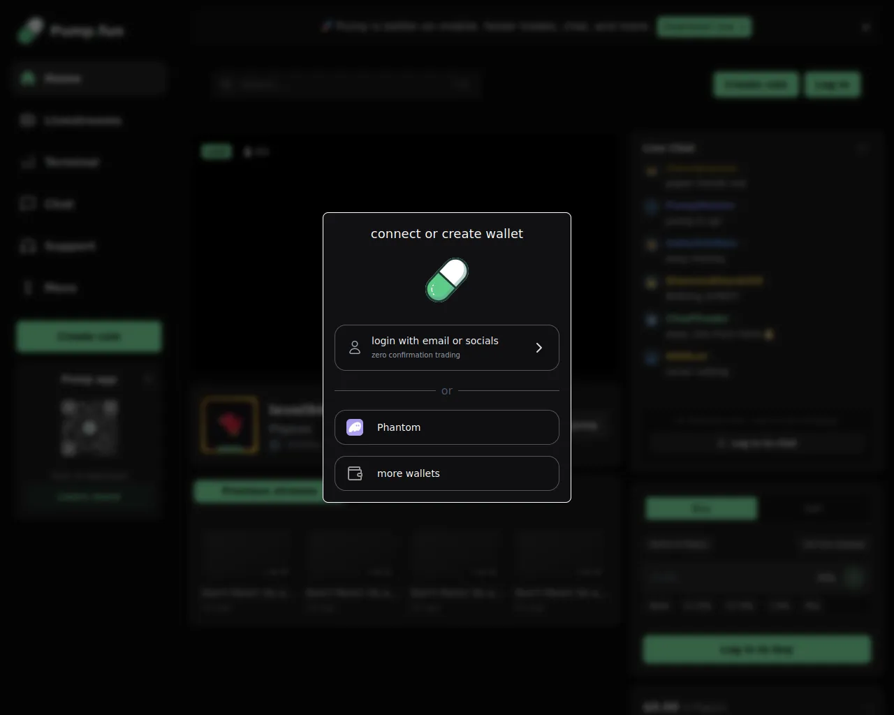 Screenshot of adult-pump.fun