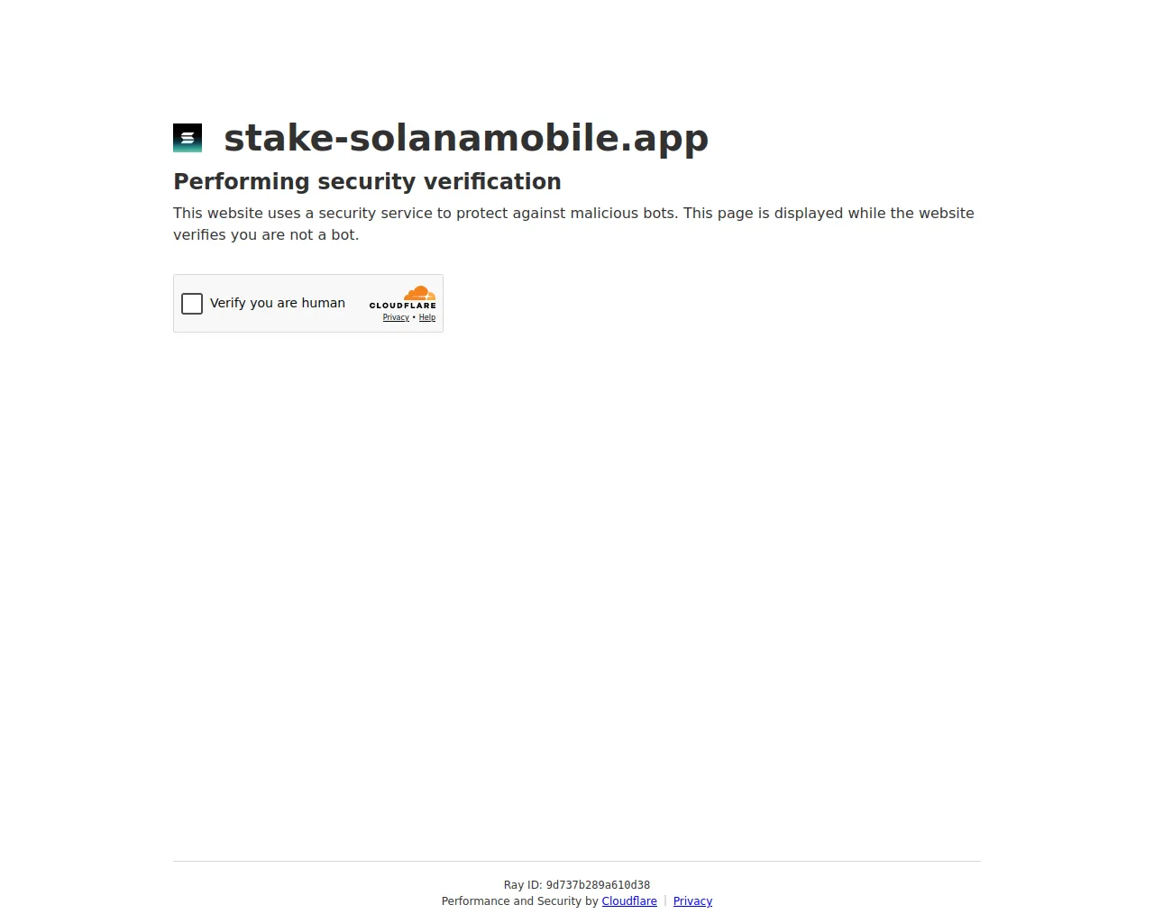 Screenshot of stake-solanamobile.app
