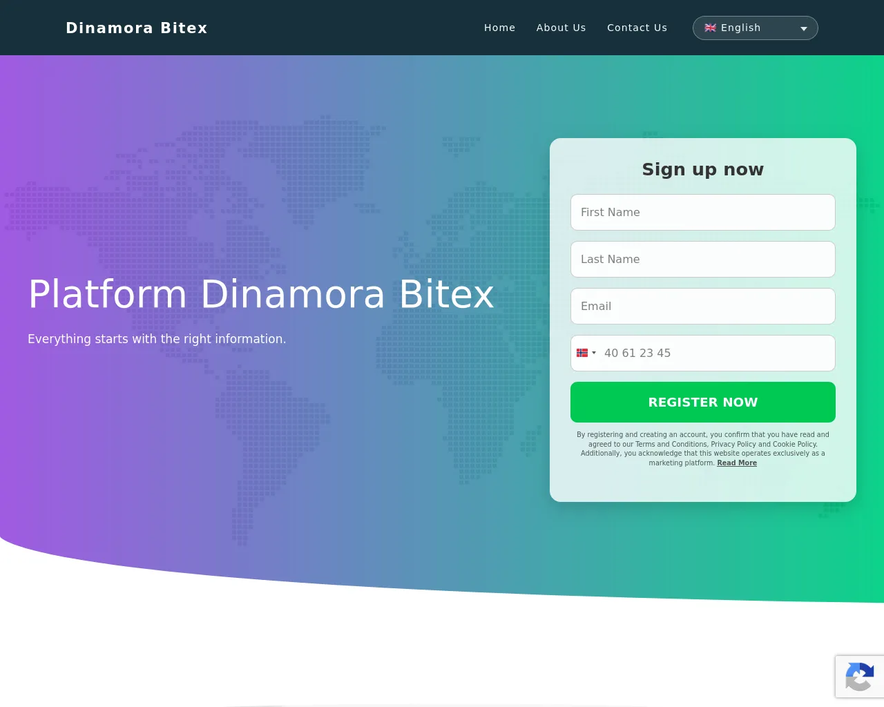 Screenshot of dinamora-bitex.com
