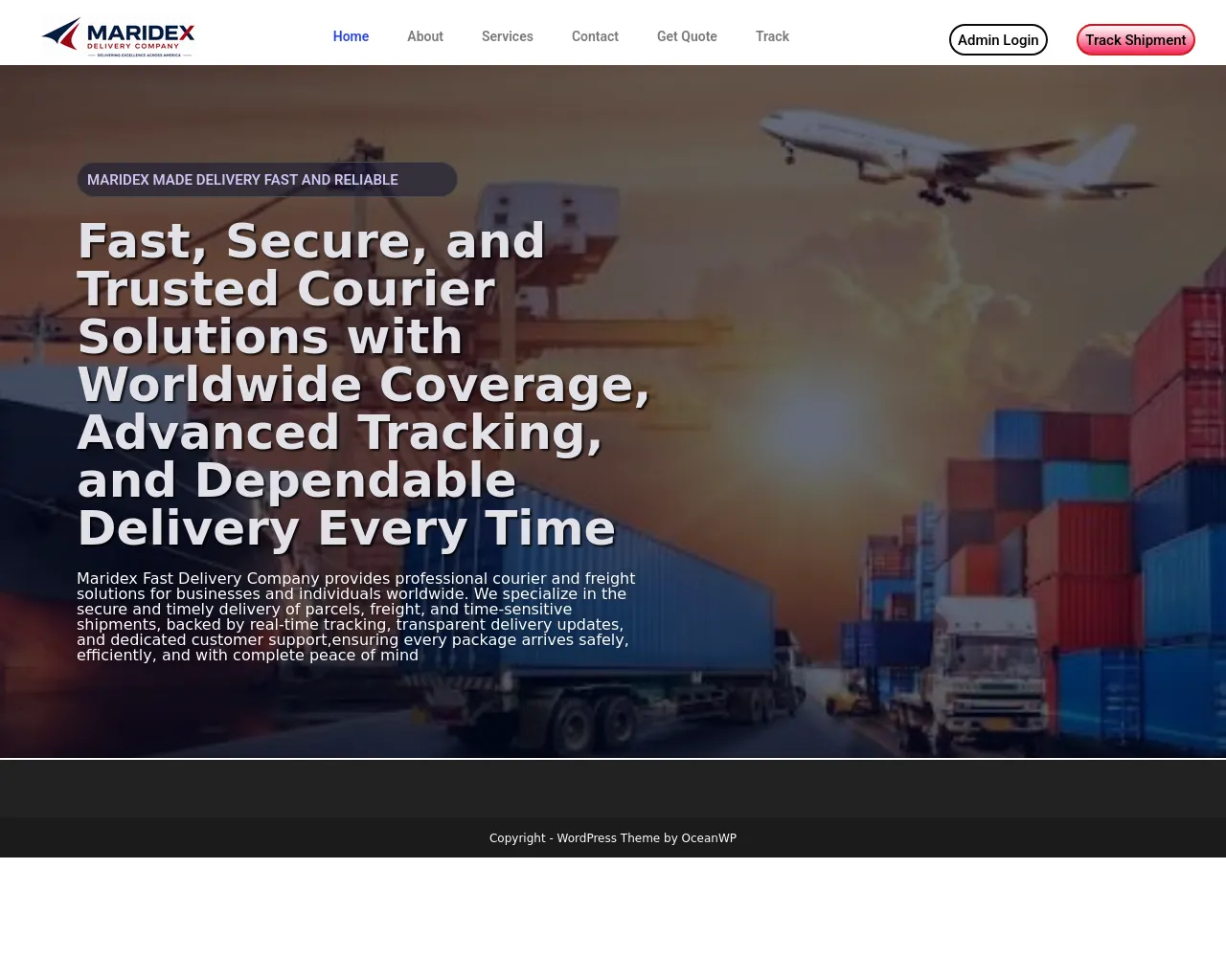 Screenshot of maridexfastdelivery.com
