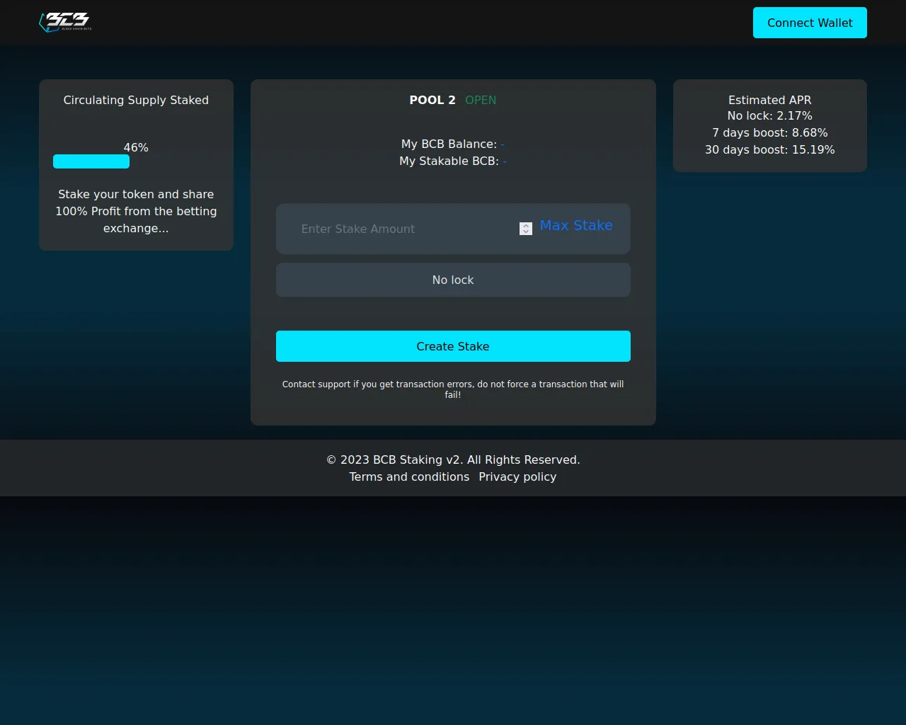 Screenshot of stakingblockchainbets.xyz