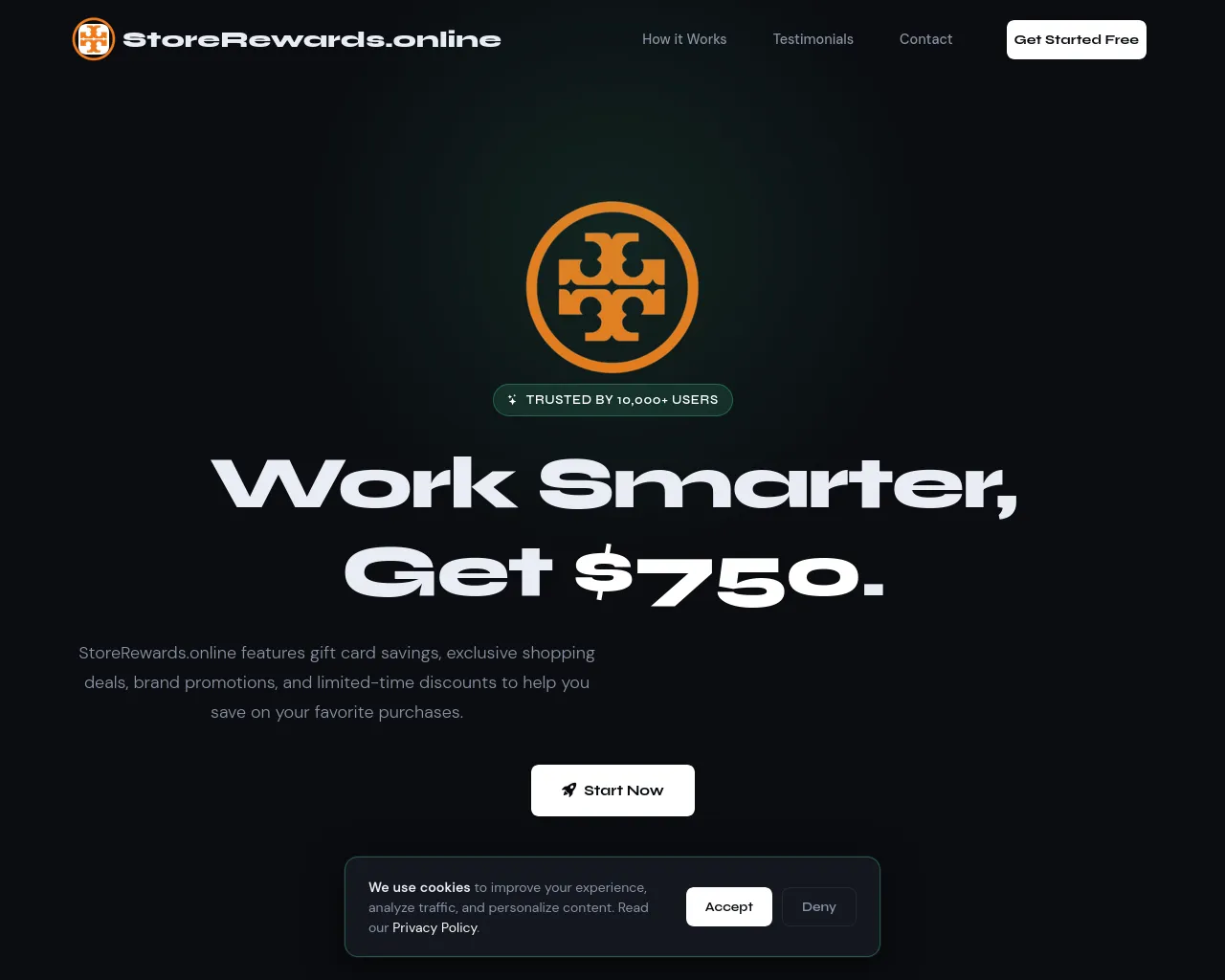 Screenshot of storerewards.site