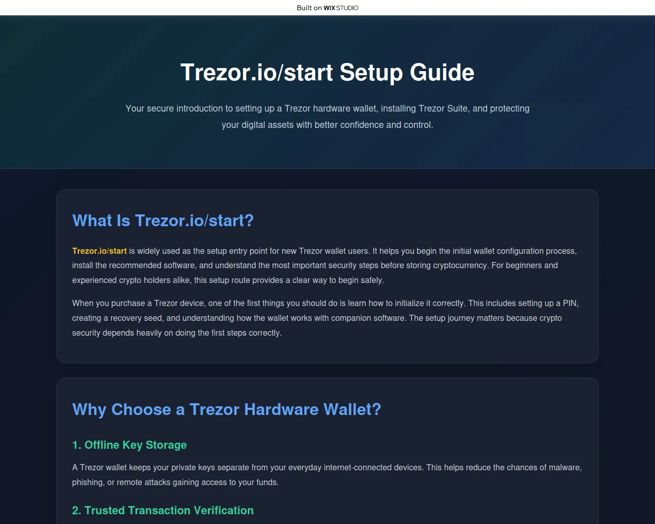 Screenshot of trazor-appio.wixstudio.com