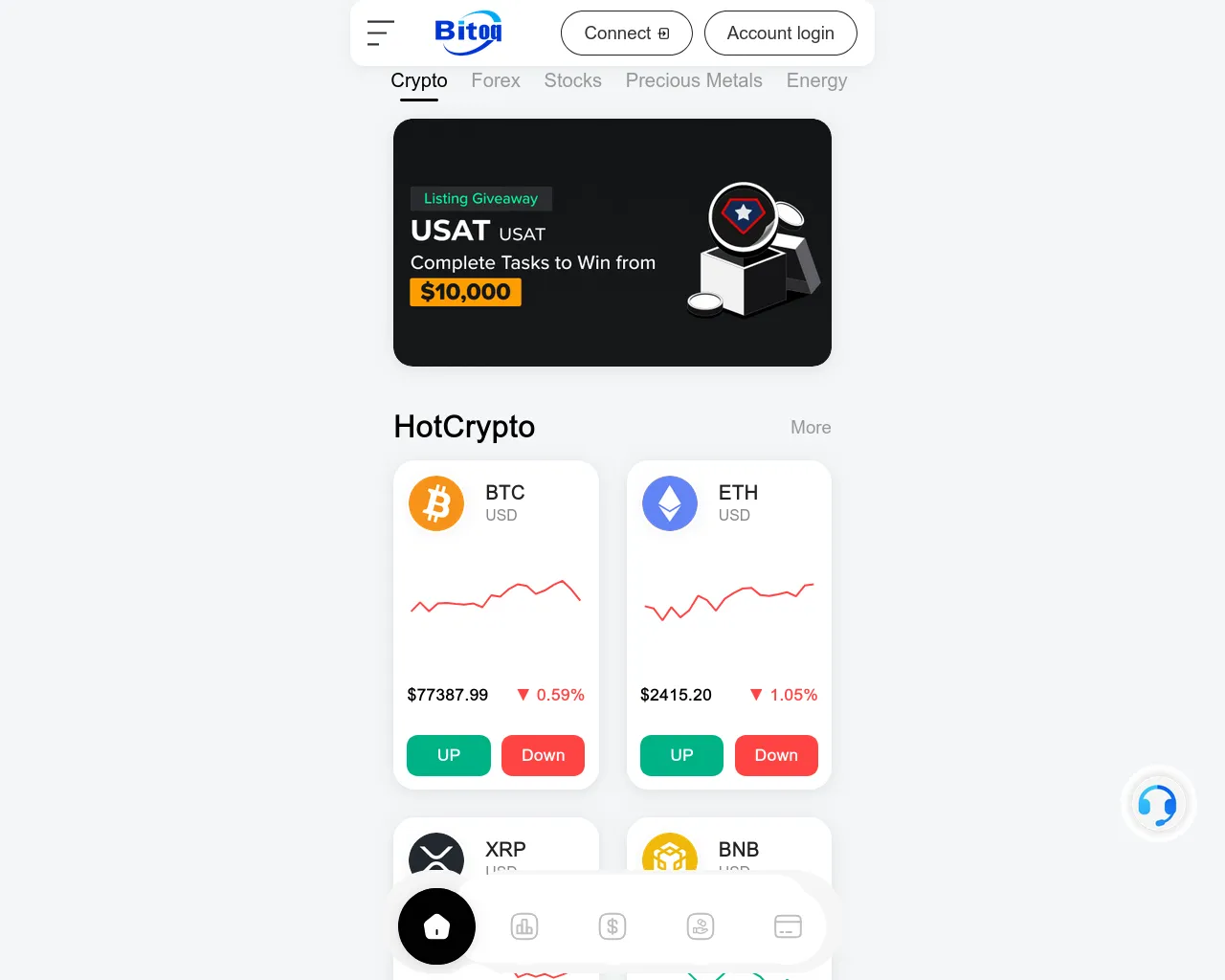 Screenshot of bitoq.cloud
