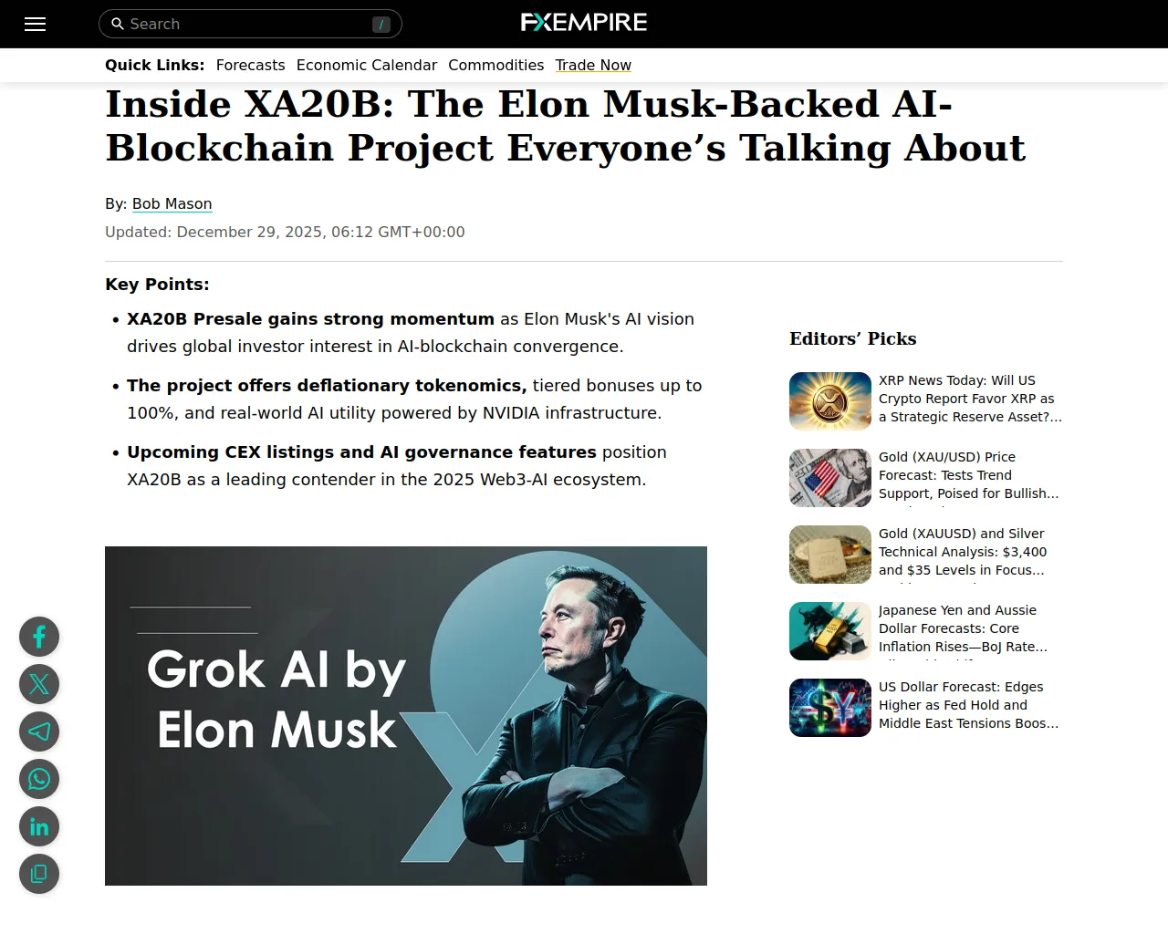 Screenshot of xa20b-fxempire.com