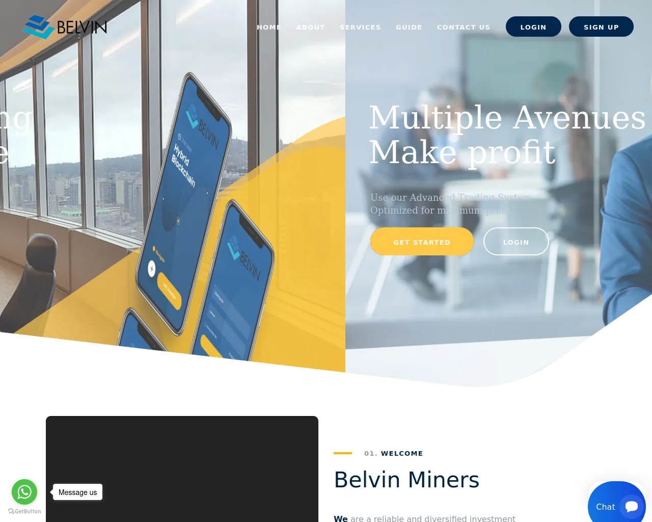 Screenshot of belvinminers.org