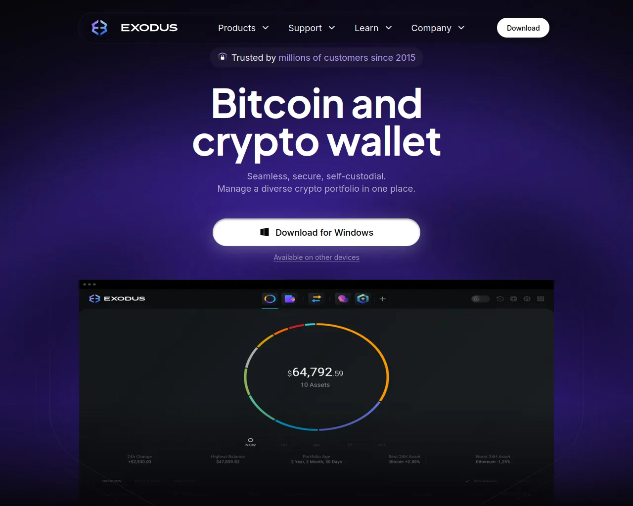 Screenshot of exodus-update.net
