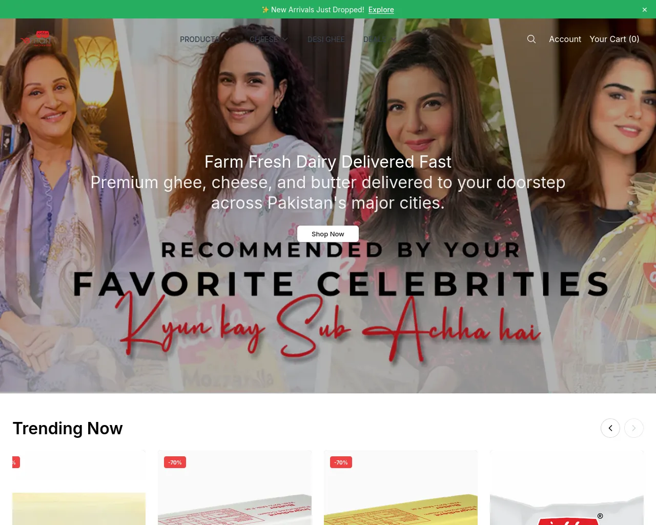 Screenshot of achhacuisine.shop