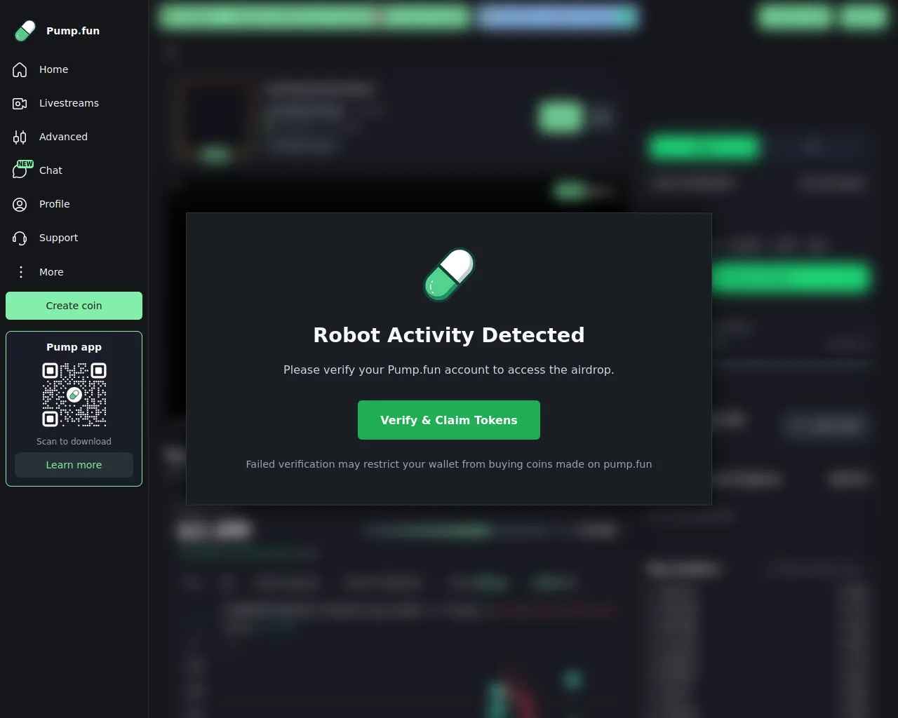 Screenshot of pumpfun-site-2-sol-zr41n3r.pages.dev