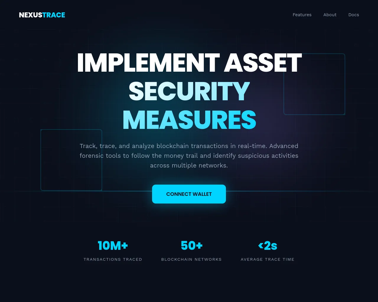 Screenshot of nexustraces.com