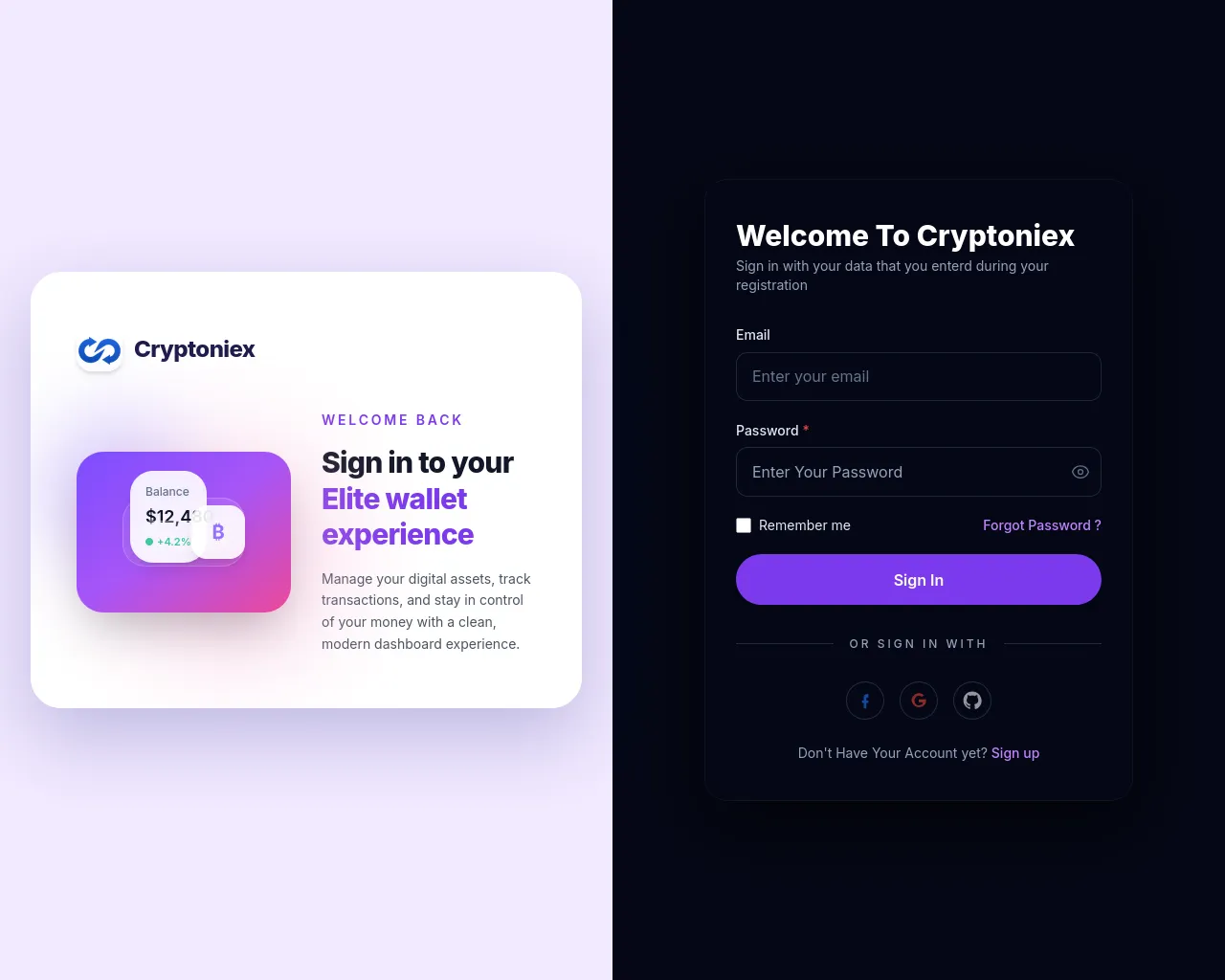 Screenshot of secure.cryptoniex.io