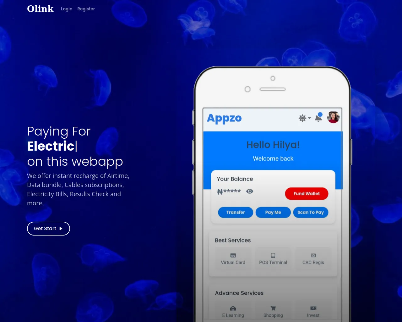 Screenshot of olinkcash.com.ng